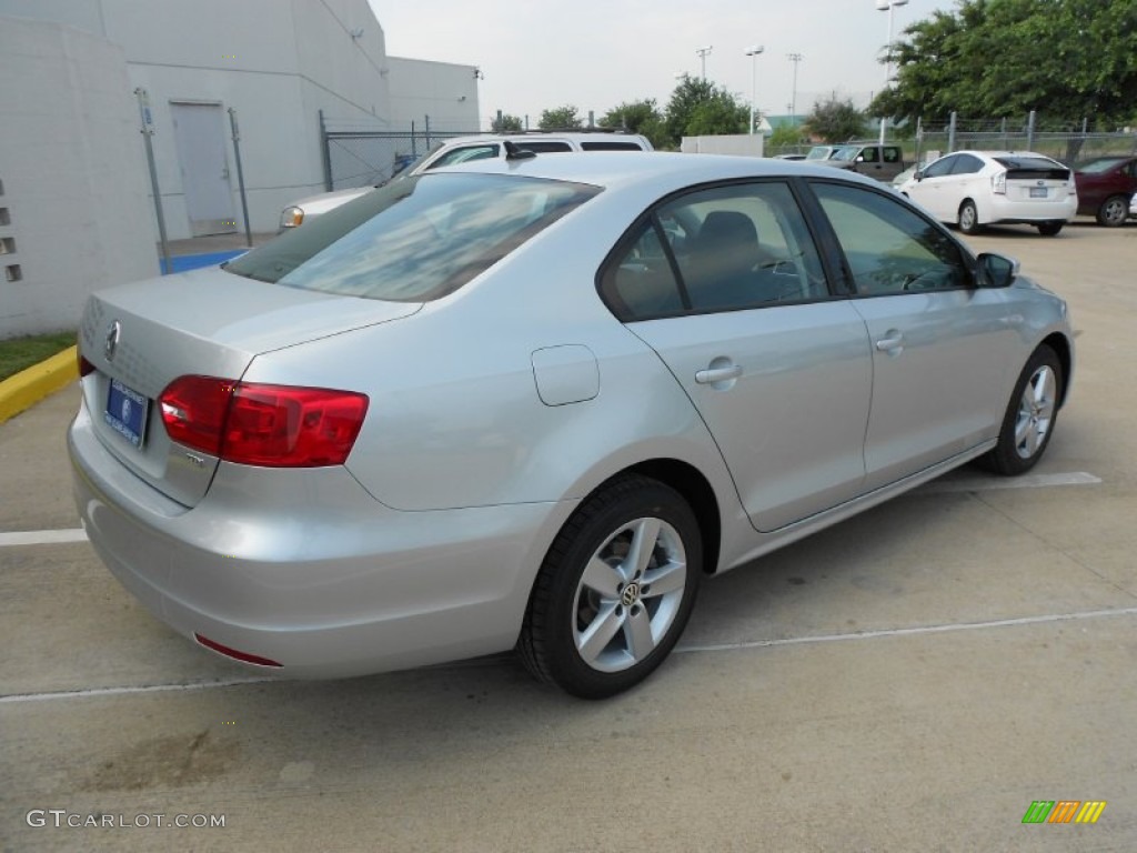 2013 Jetta TDI Sedan - Reflex Silver Metallic / Titan Black photo #7
