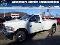 2012 Bright White Dodge Ram 3500 HD ST Regular Cab 4x4 Dually  photo #1