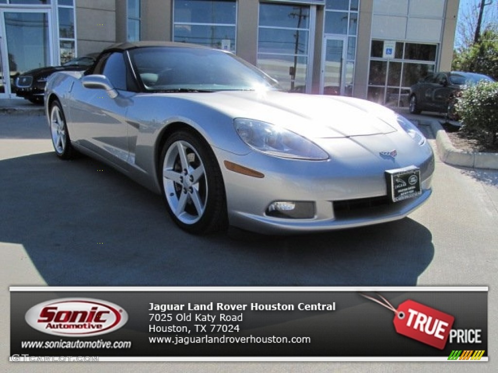 2005 Corvette Convertible - Machine Silver / Steel Grey photo #1