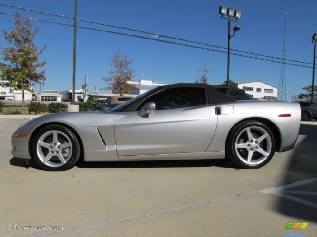 2005 Corvette Convertible - Machine Silver / Steel Grey photo #7