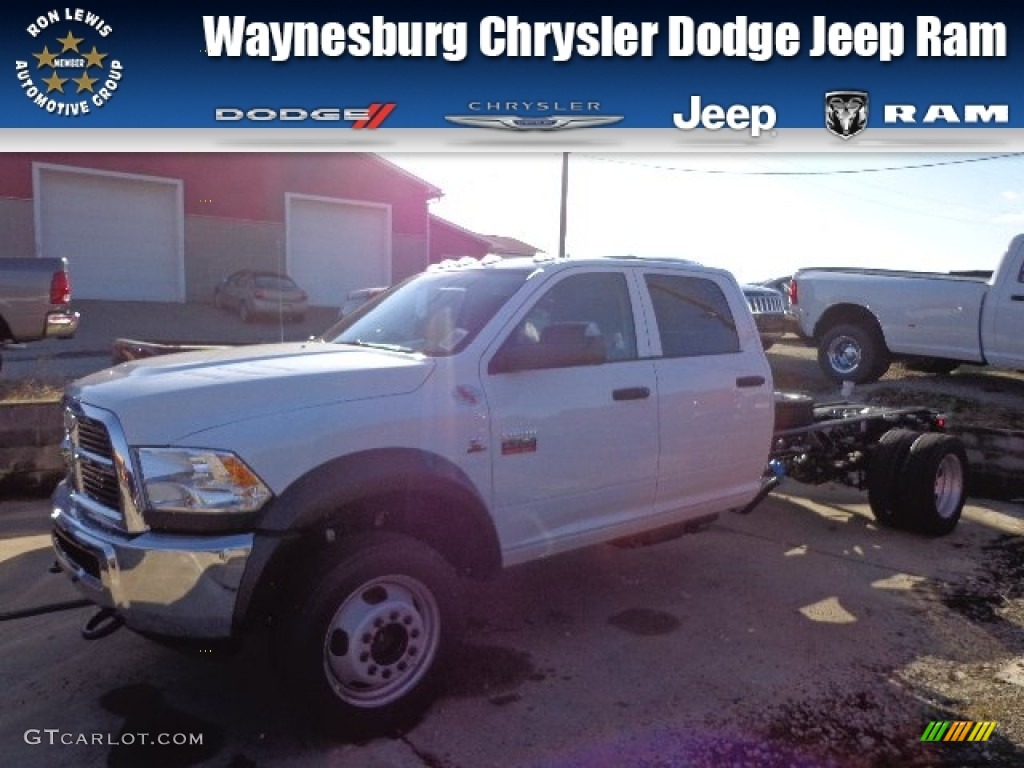 2012 Ram 4500 HD ST Crew Cab Chassis 4x4 - Bright White / Dark Slate/Medium Graystone photo #1