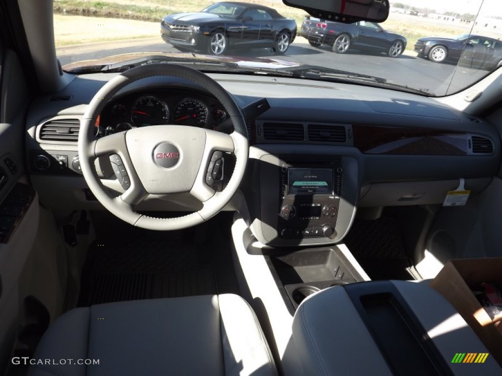 2013 Sierra 1500 SLT Crew Cab 4x4 - Sonoma Red Metallic / Cocoa/Light Cashmere photo #9