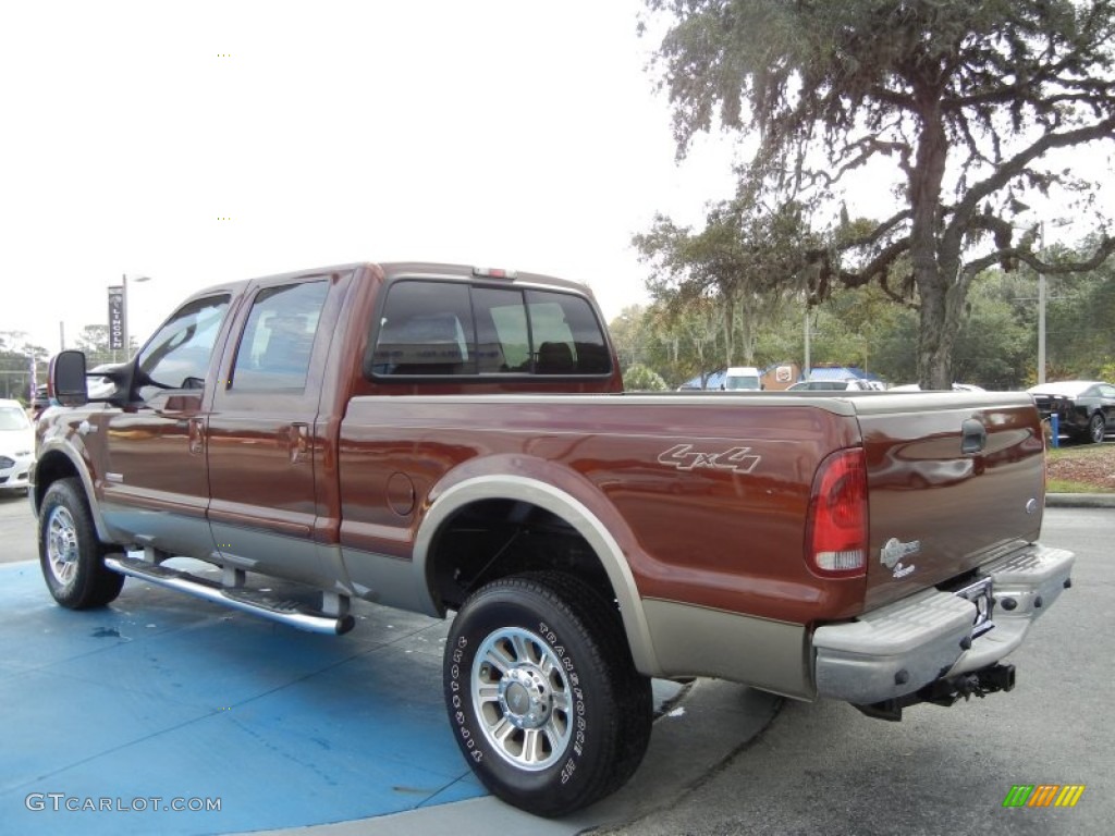 2006 F350 Super Duty King Ranch Crew Cab 4x4 - Dark Copper Metallic / Castano Brown Leather photo #3