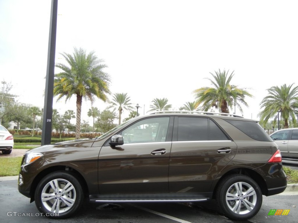 Dakota Brown Metallic 2013 Mercedes-Benz ML 350 4Matic Exterior Photo #74708530