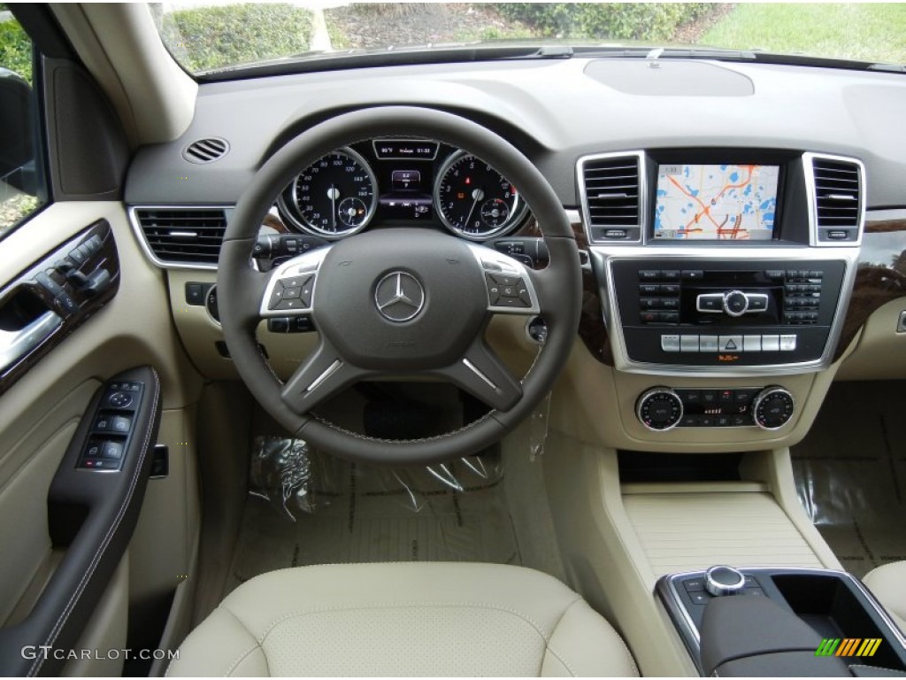 2013 Mercedes-Benz ML 350 4Matic Almond Beige Dashboard Photo #74708659