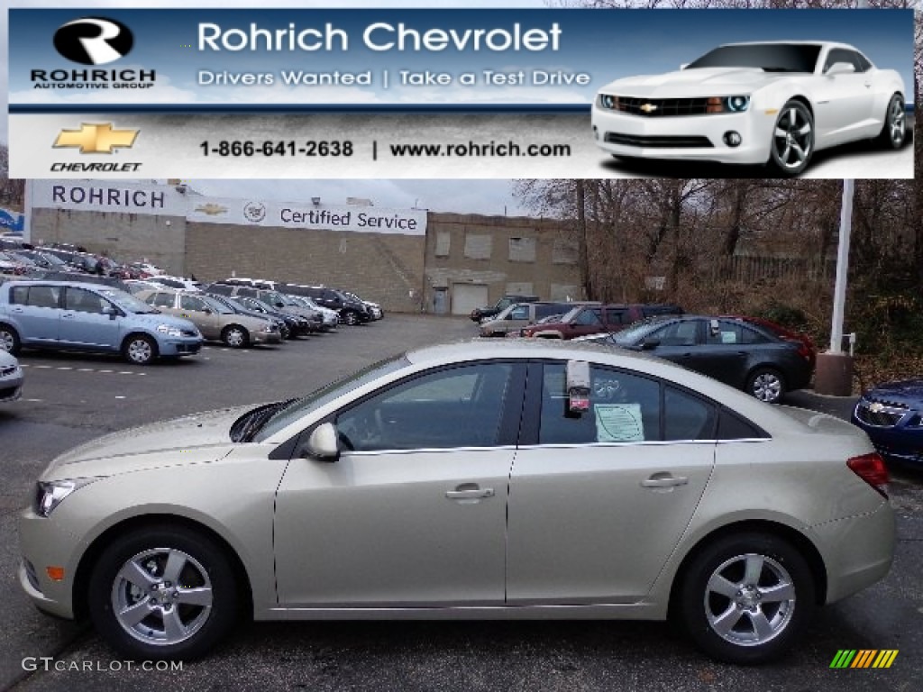 2013 Cruze LT - Champagne Silver Metallic / Jet Black photo #1