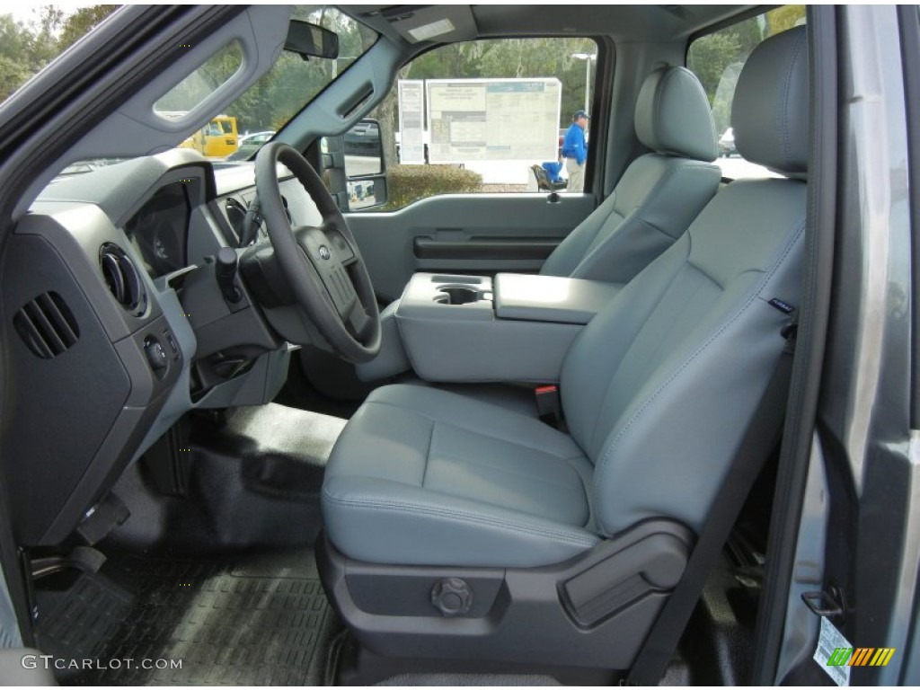 Steel Interior 2013 Ford F250 Super Duty XL Regular Cab Photo #74712054