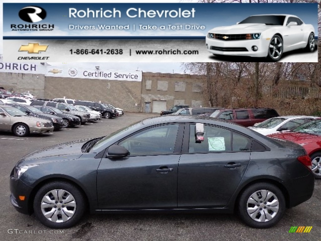 2013 Cruze LS - Cyber Gray Metallic / Jet Black/Medium Titanium photo #1