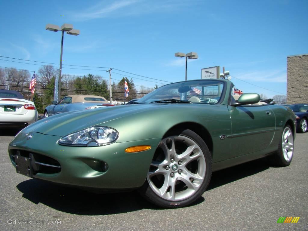 1999 XK XK8 Convertible - Alpine Green / Oatmeal photo #1