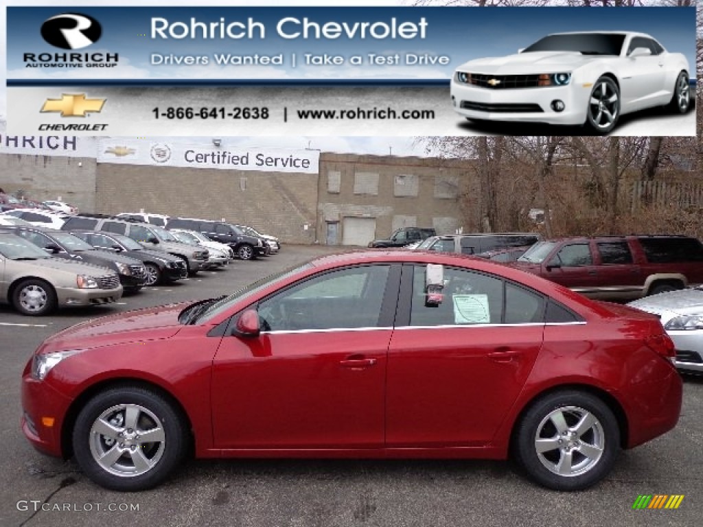 2013 Cruze LT - Crystal Red Metallic Tintcoat / Jet Black photo #1