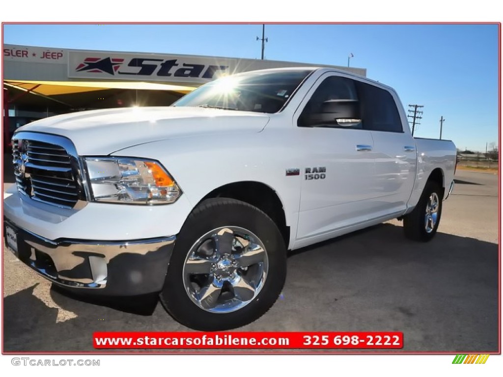 2013 1500 Lone Star Crew Cab 4x4 - Bright White / Canyon Brown/Light Frost Beige photo #1