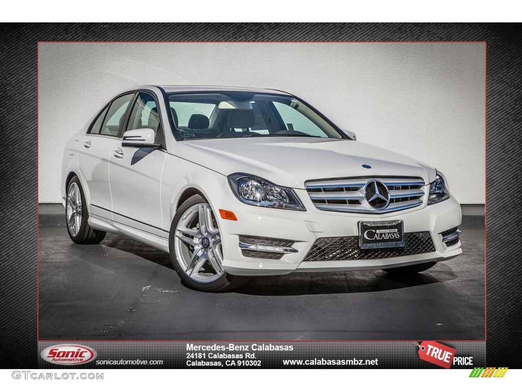 2013 C 250 Sport - Polar White / Almond Beige photo #1