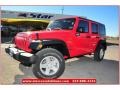 2013 Rock Lobster Red Jeep Wrangler Unlimited Sport S 4x4  photo #1