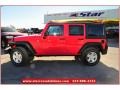 2013 Rock Lobster Red Jeep Wrangler Unlimited Sport S 4x4  photo #3