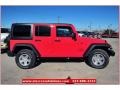 2013 Rock Lobster Red Jeep Wrangler Unlimited Sport S 4x4  photo #7