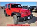 2013 Rock Lobster Red Jeep Wrangler Unlimited Sport S 4x4  photo #8