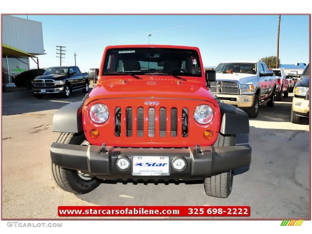 2013 Wrangler Unlimited Sport S 4x4 - Rock Lobster Red / Black photo #9