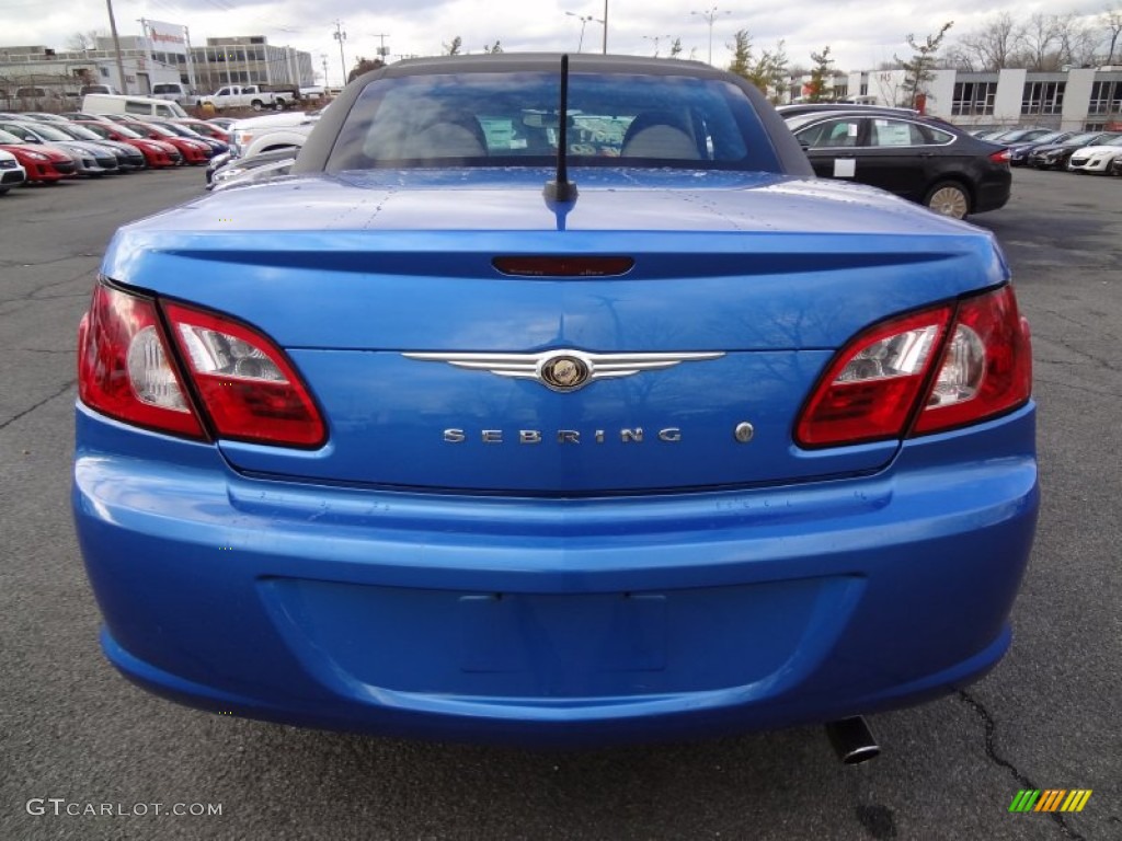 2008 Sebring LX Convertible - Deep Water Blue Pearl / Dark Slate Gray/Light Slate Gray photo #6