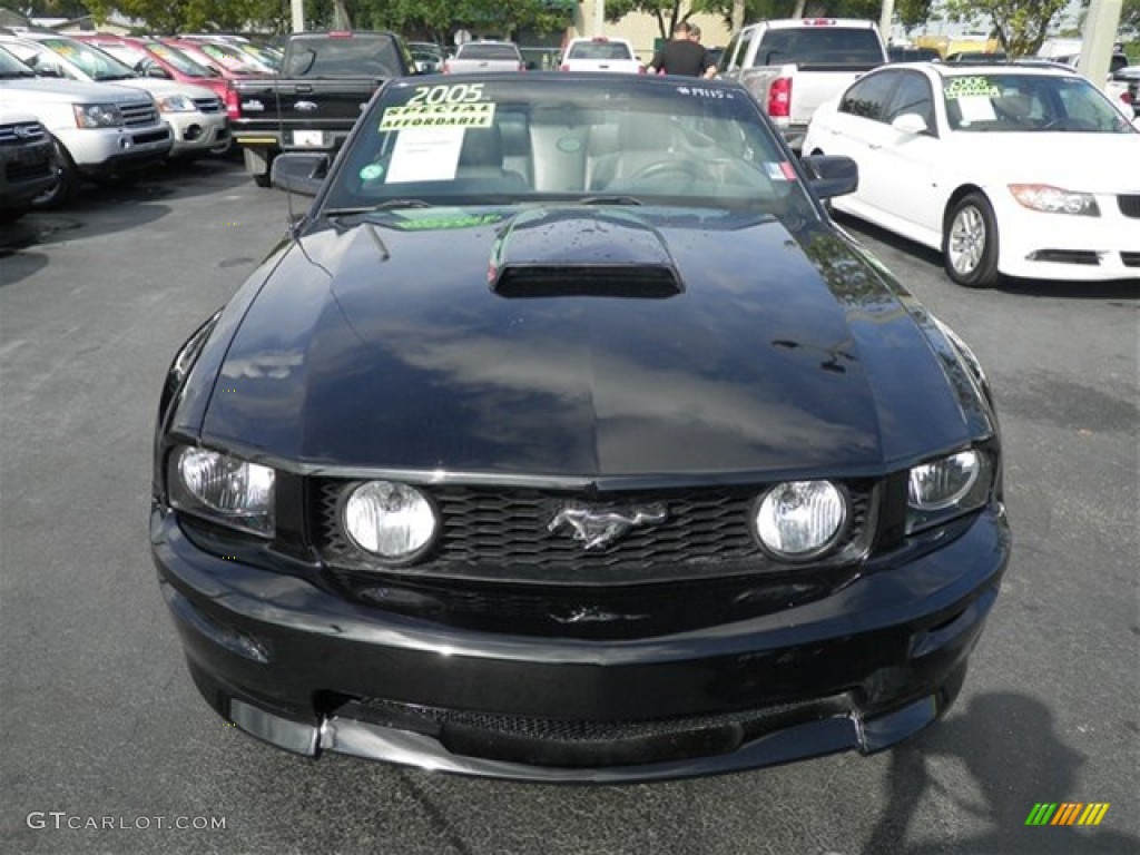 2005 Mustang V6 Premium Convertible - Black / Dark Charcoal photo #18