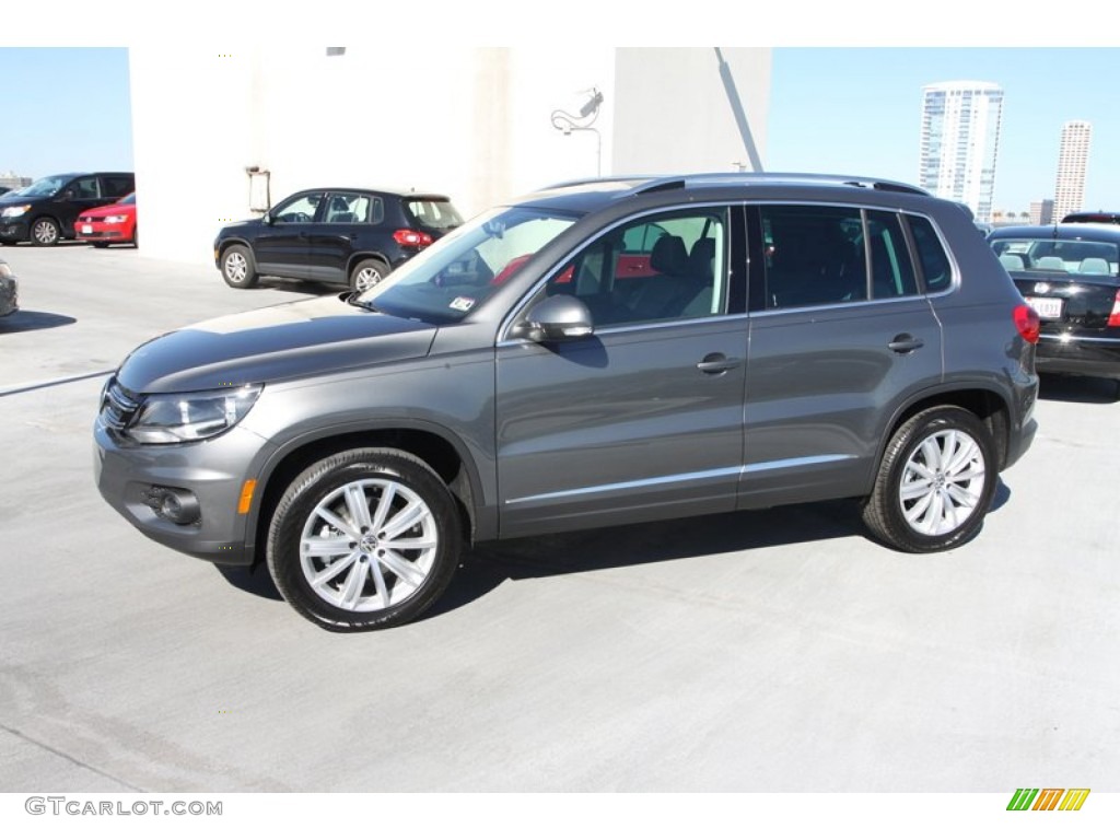 2013 Tiguan SE - Pepper Gray Metallic / Black photo #5