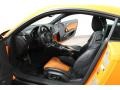 S Black/Orange Silk Nappa Leather 2010 Audi TT S 2.0 TFSI quattro Coupe Interior Color