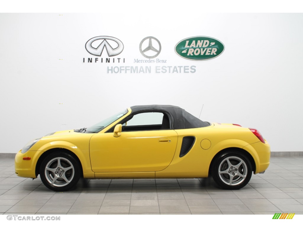 2001 MR2 Spyder Roadster - Solar Yellow / Black photo #2
