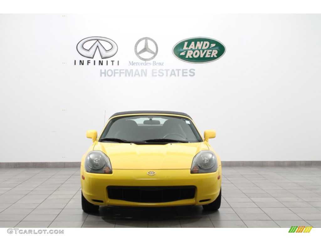 2001 MR2 Spyder Roadster - Solar Yellow / Black photo #3