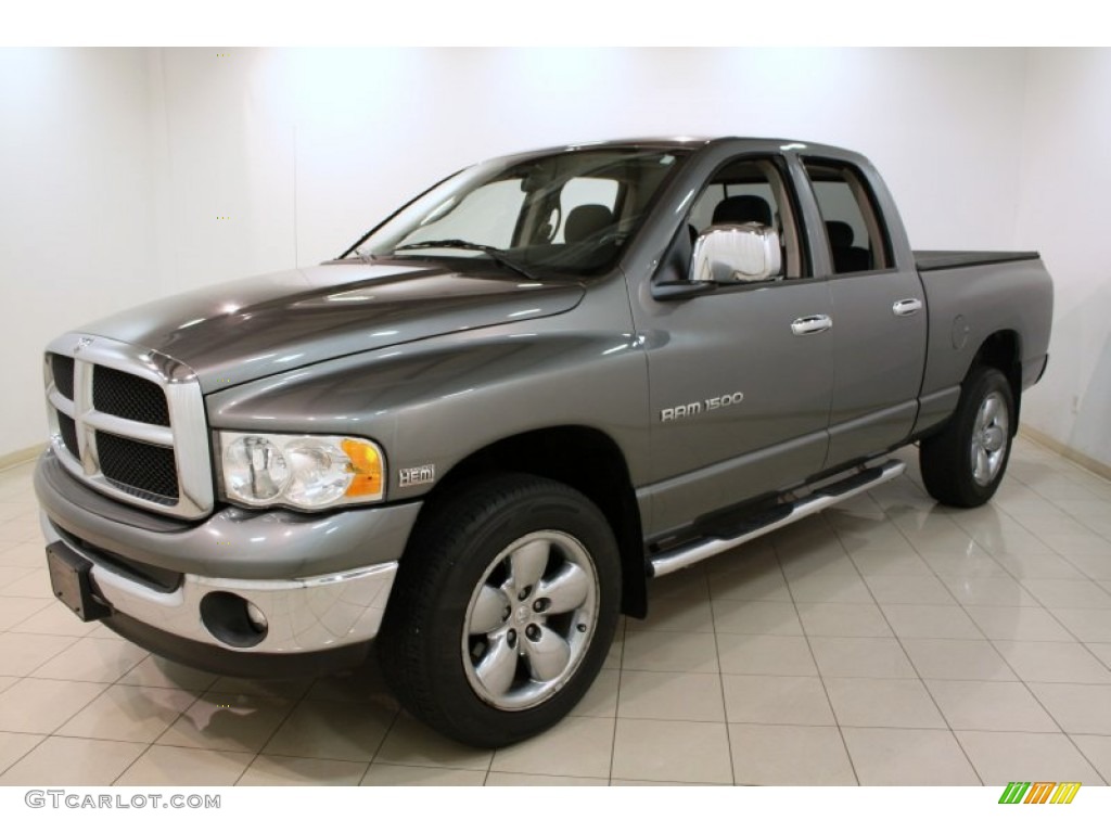 2005 Ram 1500 SLT Quad Cab 4x4 - Mineral Gray Metallic / Dark Slate Gray photo #3