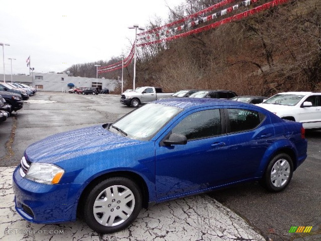 Blue Streak Pearl 2013 Dodge Avenger SE Exterior Photo #74723326