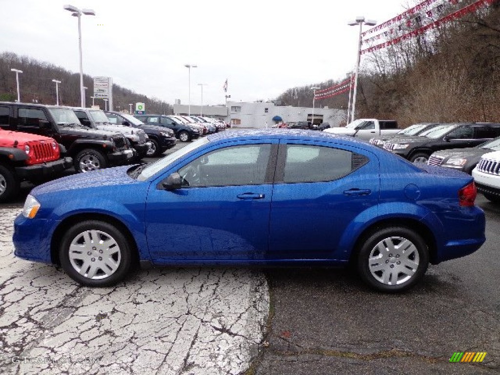 Blue Streak Pearl 2013 Dodge Avenger SE Exterior Photo #74723347