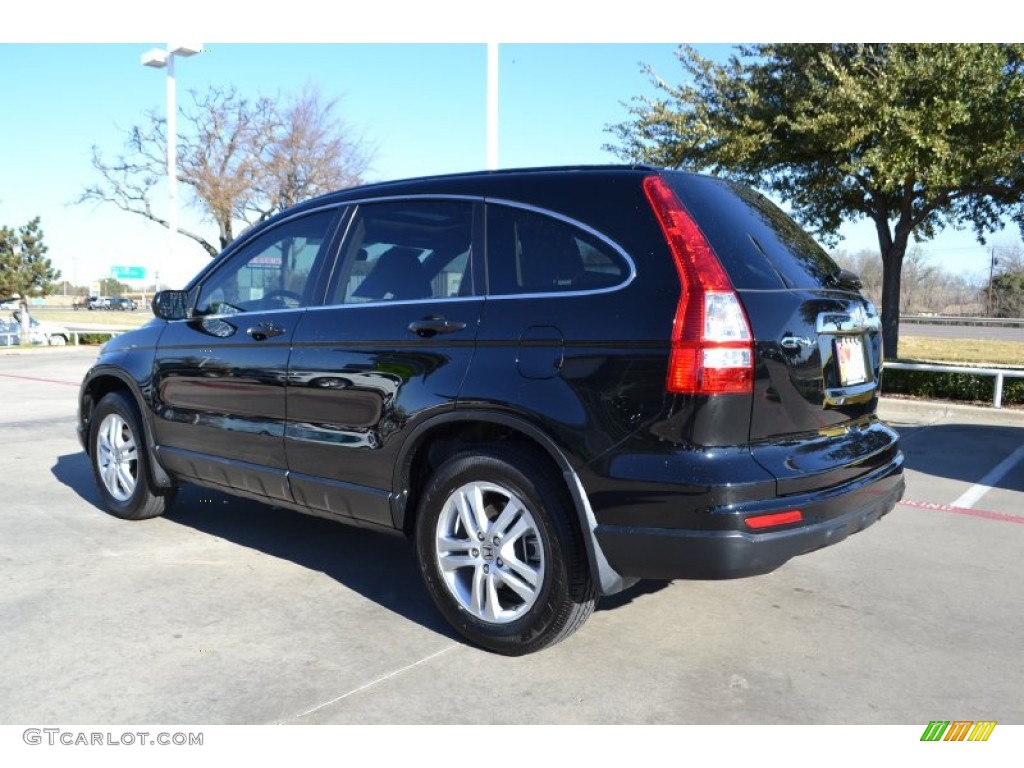 2010 CR-V EX - Crystal Black Pearl / Ivory photo #3