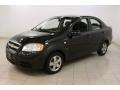 2008 Black Chevrolet Aveo LS Sedan  photo #3