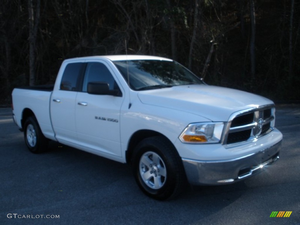 2012 Ram 1500 SLT Quad Cab - Bright White / Dark Slate Gray/Medium Graystone photo #1