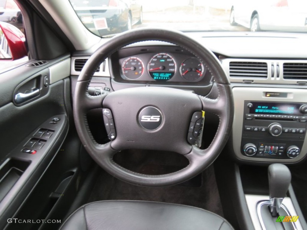 2007 Chevrolet Impala SS Ebony Black Steering Wheel Photo #74728168