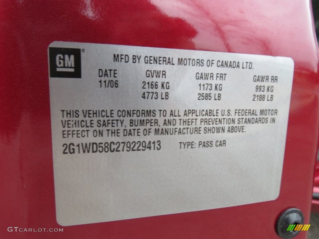 2007 Impala SS - Red Jewel Tint Coat / Ebony Black photo #17