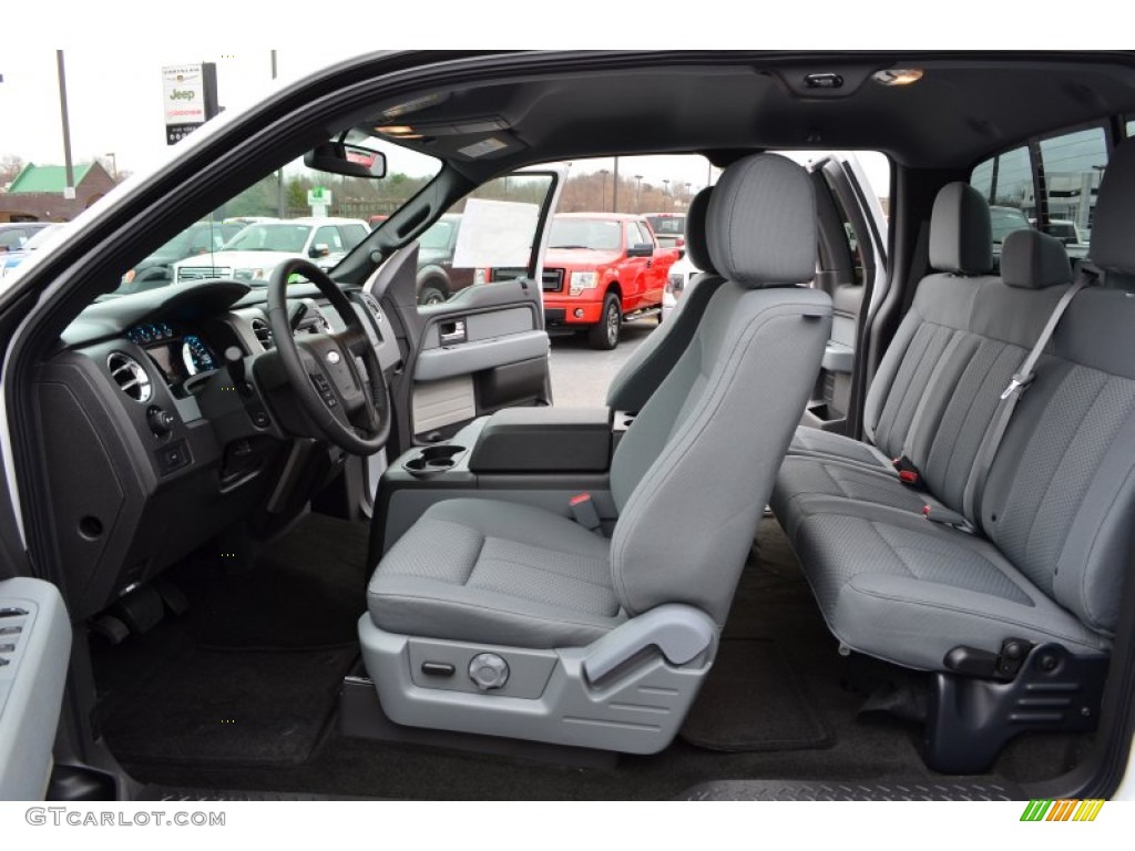 Steel Gray Interior 2013 Ford F150 XLT SuperCab Photo #74729587