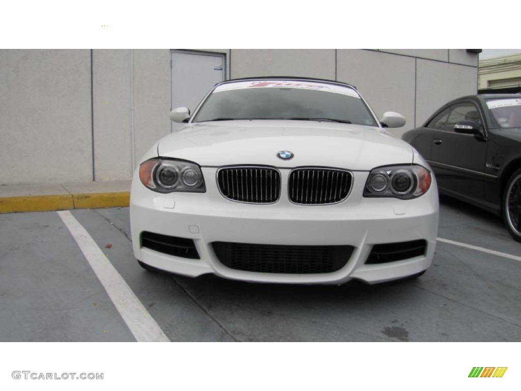 2008 1 Series 135i Convertible - Alpine White / Black photo #3