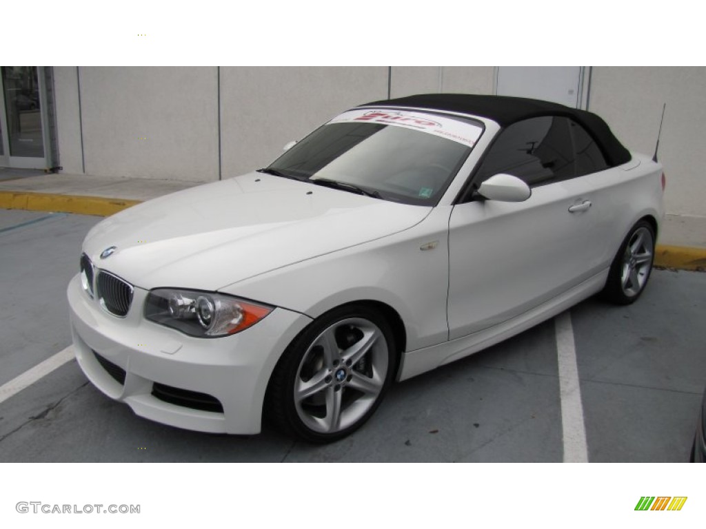 2008 1 Series 135i Convertible - Alpine White / Black photo #4