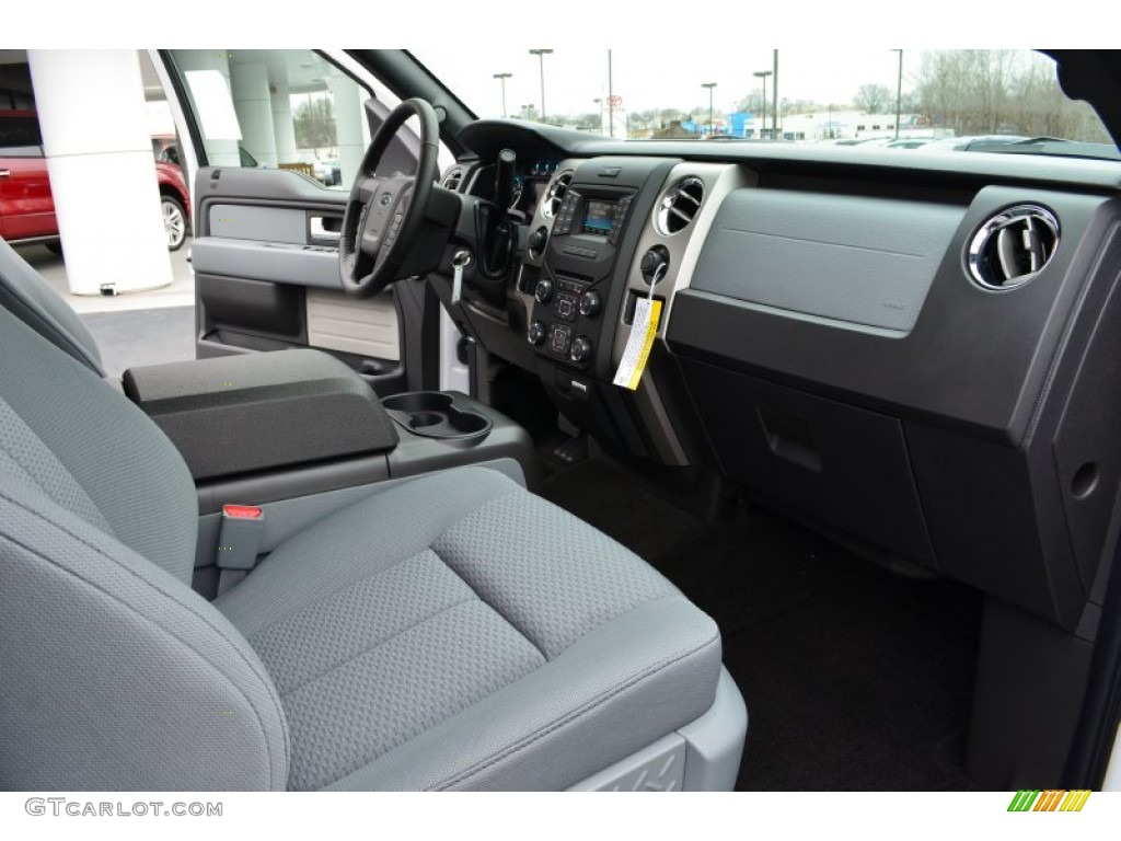 2013 F150 XLT SuperCab - Oxford White / Steel Gray photo #15