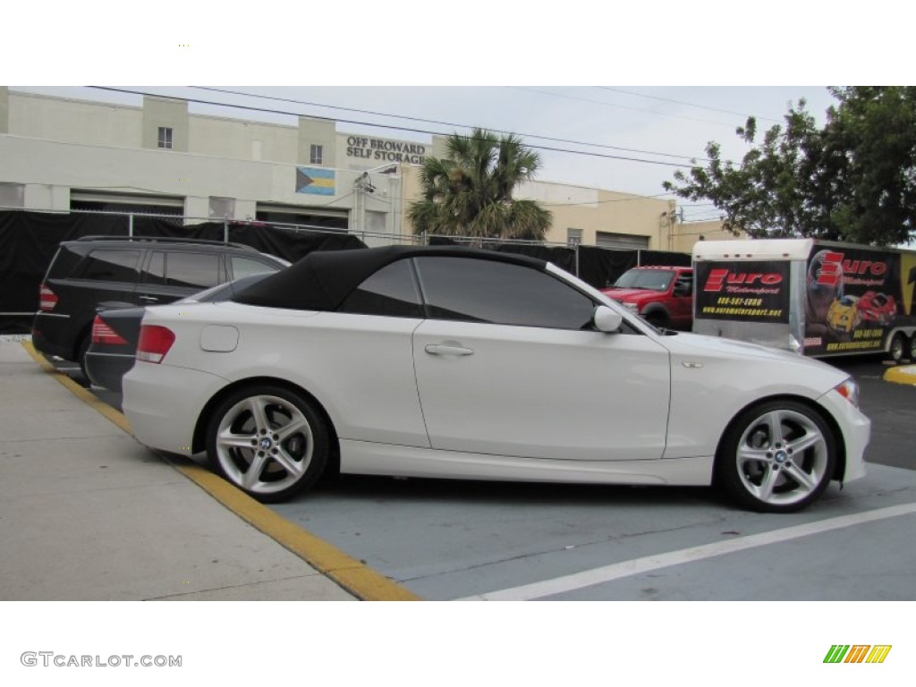 2008 1 Series 135i Convertible - Alpine White / Black photo #12