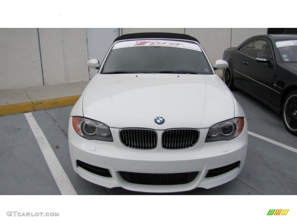 2008 1 Series 135i Convertible - Alpine White / Black photo #13