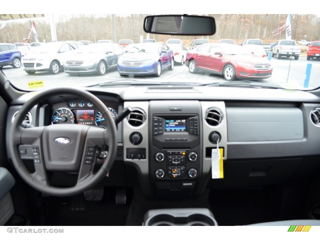 2013 Ford F150 XLT SuperCab Steel Gray Dashboard Photo #74729797