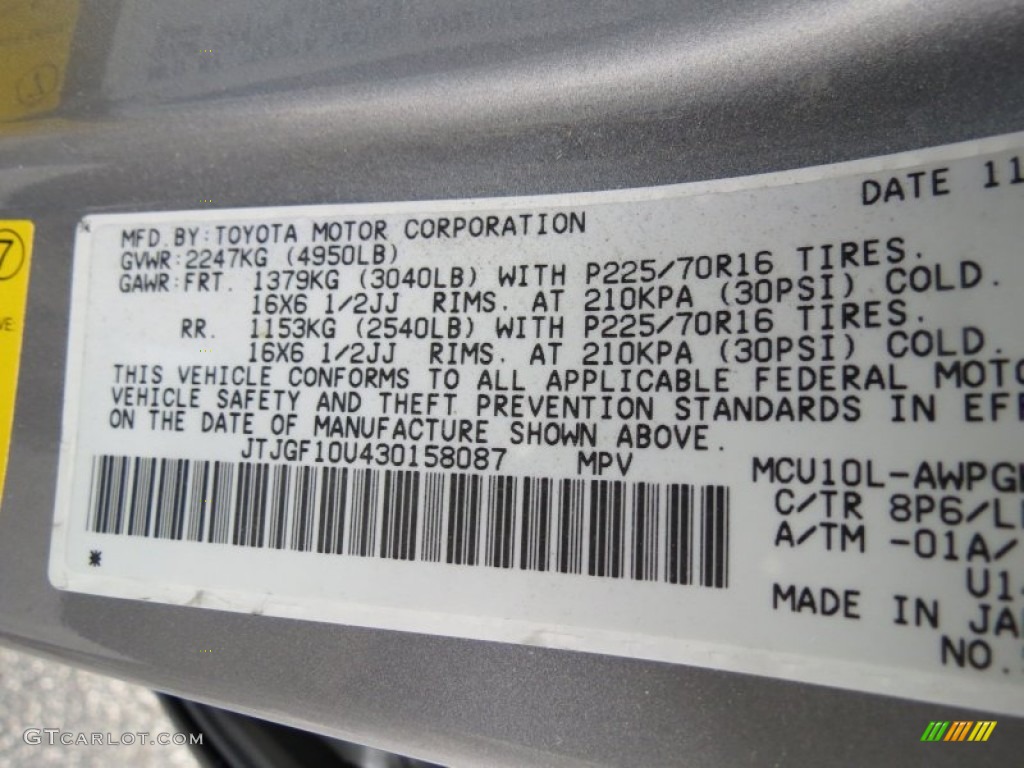 2003 RX 300 - Millenium Silver Metallic / Ivory photo #15