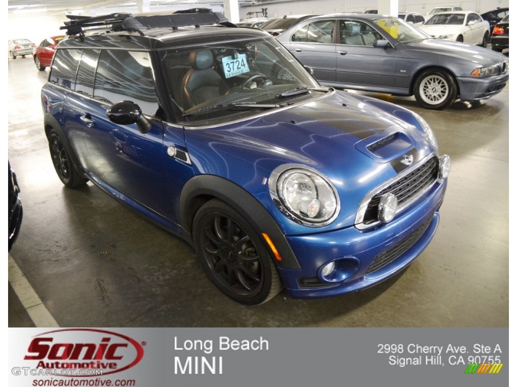 2009 Cooper S Clubman - Lightning Blue Metallic / Punch Carbon Black Leather photo #1