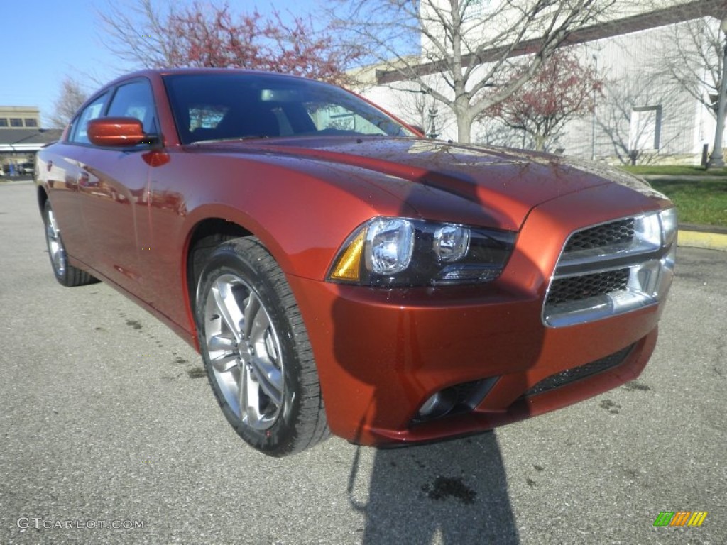 2013 Charger SXT AWD - Copperhead Pearl / Black photo #1