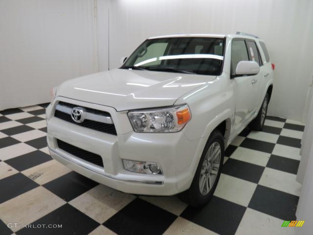 2013 4Runner Limited 4x4 - Blizzard White Pearl / Black Leather photo #3