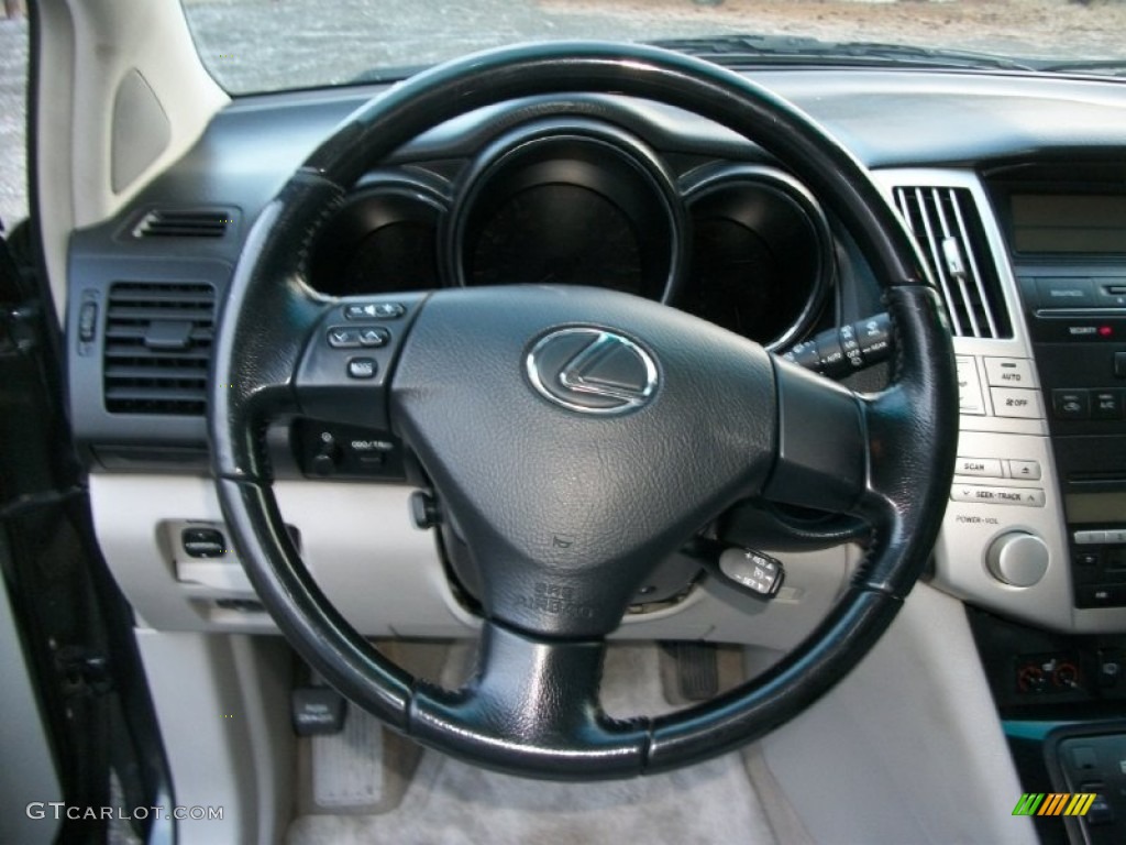 2005 Lexus RX 330 AWD Light Gray Steering Wheel Photo #74734541