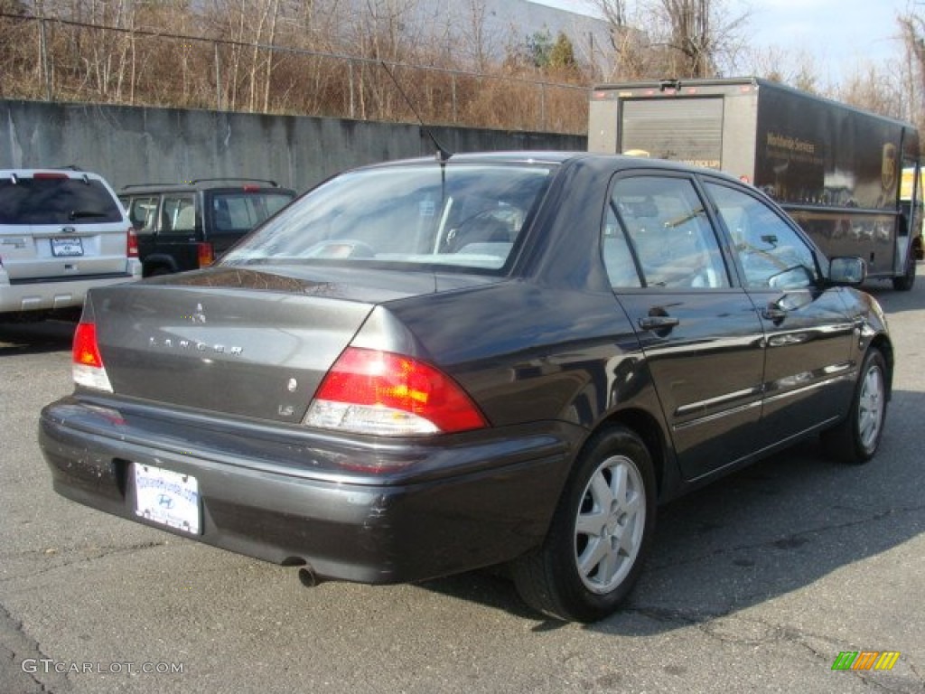 2002 Lancer LS - Thunder Gray Metallic / Gray photo #4
