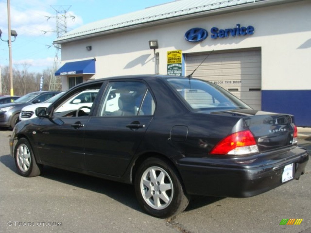 2002 Lancer LS - Thunder Gray Metallic / Gray photo #6
