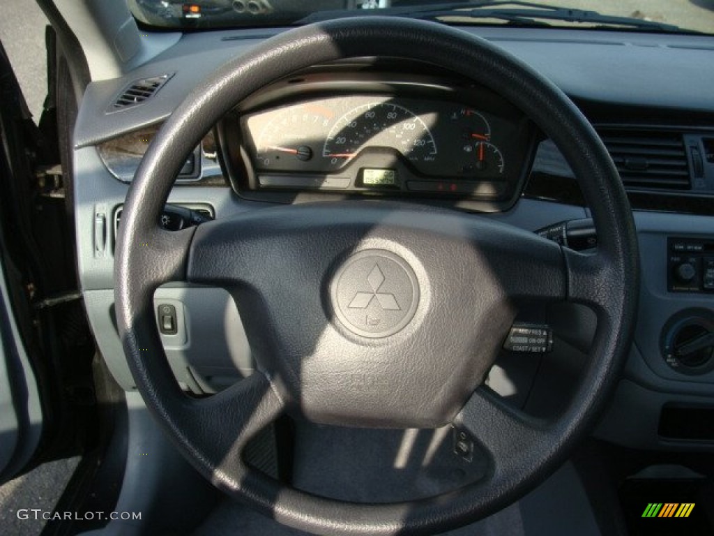 2002 Lancer LS - Thunder Gray Metallic / Gray photo #13